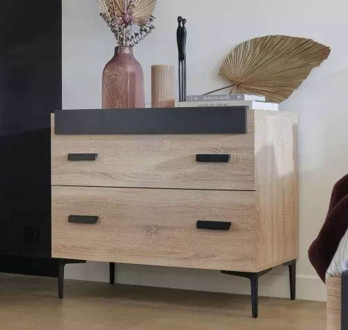 Cômoda contemporânea - FIRST - Meubles Célio - metálica / em laminado melamínico / retangular