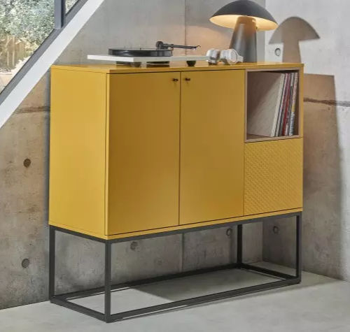 Buffet aparador alto - PIGMENT - Meubles Célio - contemporâneo / metálico / em laminado melamínico