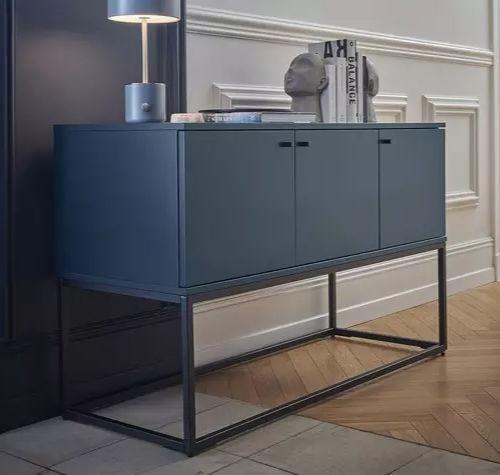 Rack de TV contemporâneo - PIGMENT - Meubles Célio - baixo / com 3 portas / em laminado melamínico