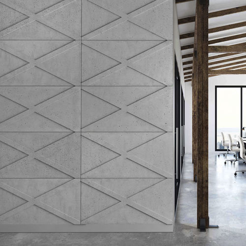 Painel para ambiente interno - GEO 01 - Loft Design System - em concreto / efeito de concreto