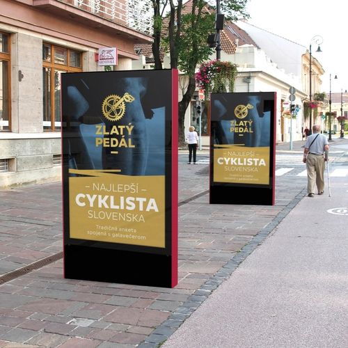 Painel informativo para espaços públicos - CLIG - mmcité street furniture - publicitário / em vidro / em alumínio