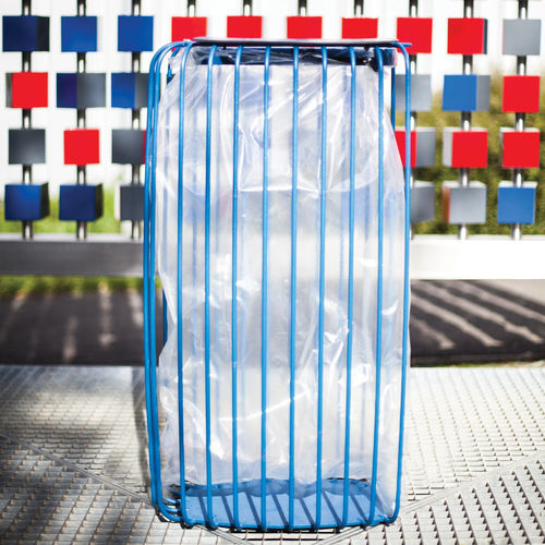 Lixeira pública - TLESK - mmcité street furniture - em aço galvanizado / com cinzeiro / sem tampa