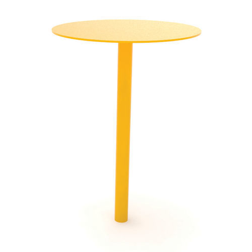 Mesa contemporânea - PIXEL - mmcité street furniture - em aço galvanizado / com base em aço galvanizado / redonda