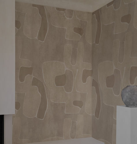 Papel de parede contemporâneo - Contrast - Wall&Deco - vinílico / estampado / efeito de tecido