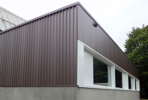 Revestimento de fachada em folhas - ALUNATUR ZINC  - EURAMAX COATED PRODUCTS - em zinco