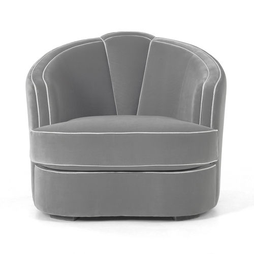 Poltrona Art Déco - Josephine - MUNNA - em tecido / em couro / em madeira maciça