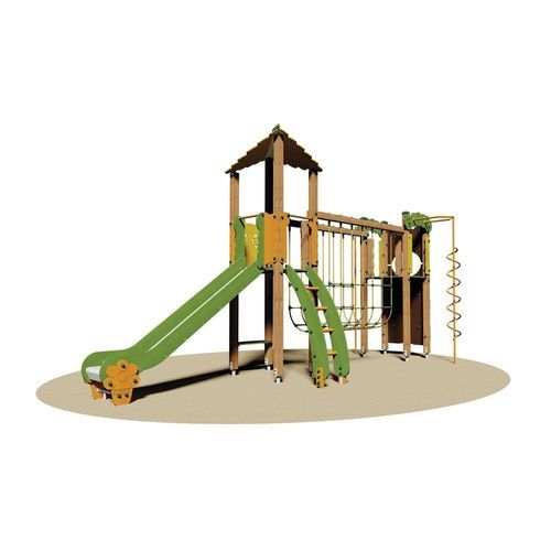 Estrutura lúdica para parque infantil - BEVERLY LIGHT   - Dimo Group Srl - em aço inoxidável / em madeira / em polietileno