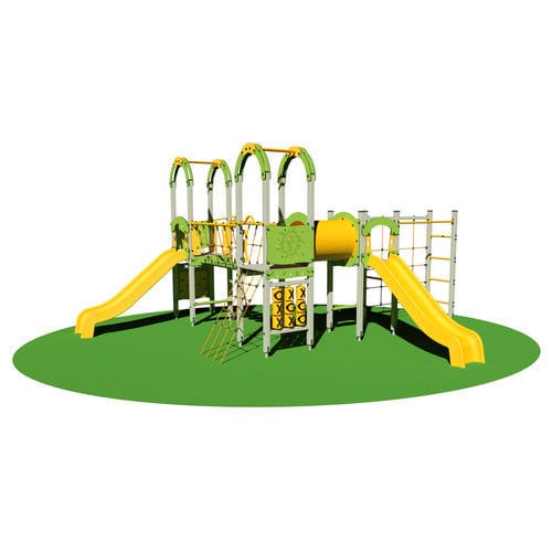 Estrutura lúdica para parque infantil - HATHI  - Dimo Group Srl - metálica / em polietileno / em HPL