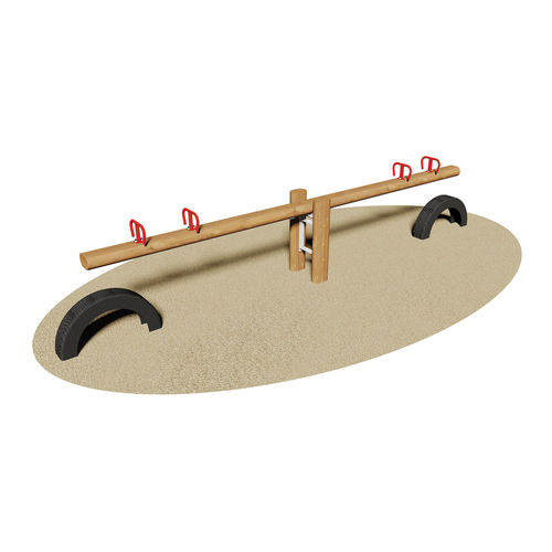Gangorra em madeira - NEBRASKA - Dimo Group Srl - metálica / para playground