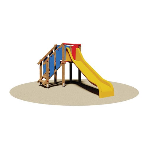 Estrutura lúdica para parque infantil - MARIANNA - Dimo Group Srl - em aço galvanizado / em madeira / em HPL