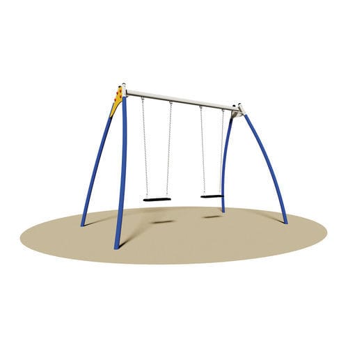 Balanço metálico - TRILLI - Dimo Group Srl - em polietileno / duplo / para playground