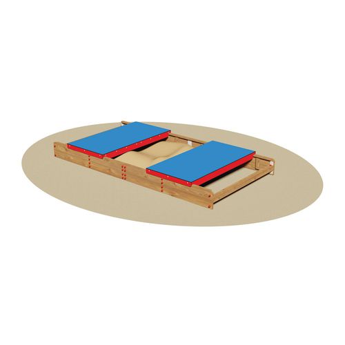 Tanque de areia para parque infantil - COLORADO - Dimo Group Srl - em madeira / em HPL