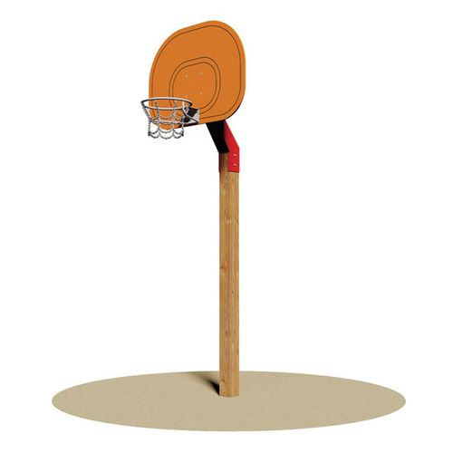 Tabela de basquete em aço galvanizado - SUPER BASKET - Dimo Group Srl - em madeira / retangular / laranja