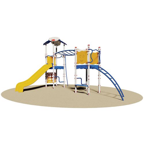 Estrutura lúdica para parque infantil - AGADIR - Dimo Group Srl - em aço / em aço galvanizado / em polietileno