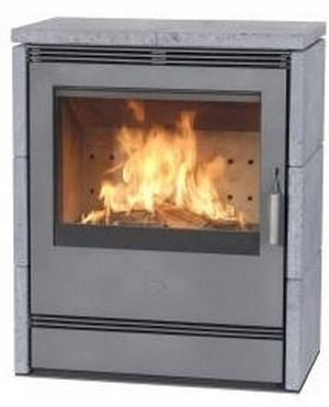 Salamandra a lenha - RÖNKY  - Fireplace - contemporânea / em esteatita