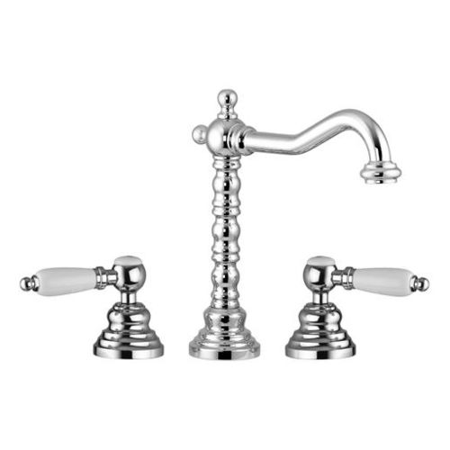 Misturador bicomando para lavatório - VIVALDI-LEVER: 13100 - GATTONI RUBINETTERIA - de bancada / em metal cromado / para banheiro