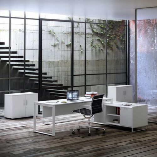 Mesa executiva - ADAPTA 2 PLUS - JG Group - contemporânea / em madeira / metálica