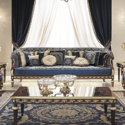 Sofá de estilo - 14436 - Modenese Luxury Interiors - em veludo / com almofada removível / multicores