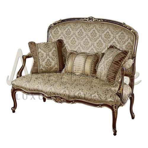Sofá de estilo - 15422 - Modenese Luxury Interiors - em tecido / com encosto alto / bege