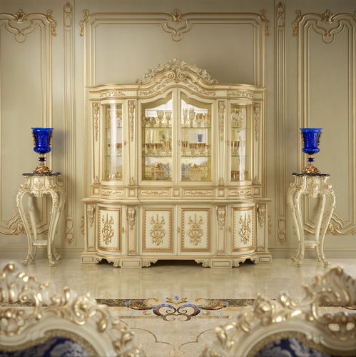 Buffet aparador alto - 16125 - Modenese Luxury Interiors - clássico / em madeira / com vidro