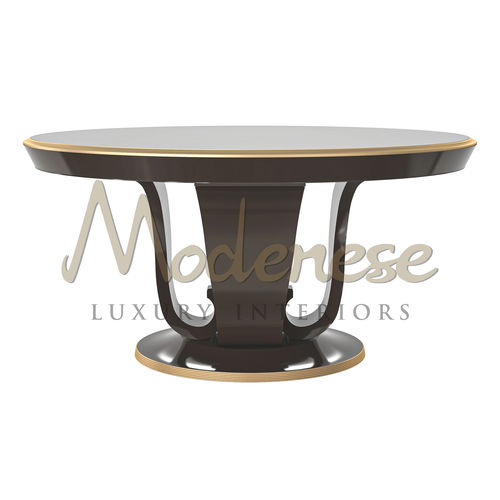 Mesa de jantar contemporânea - 20113 - Modenese Luxury Interiors - em madeira laqueada / em faia / com base em madeira