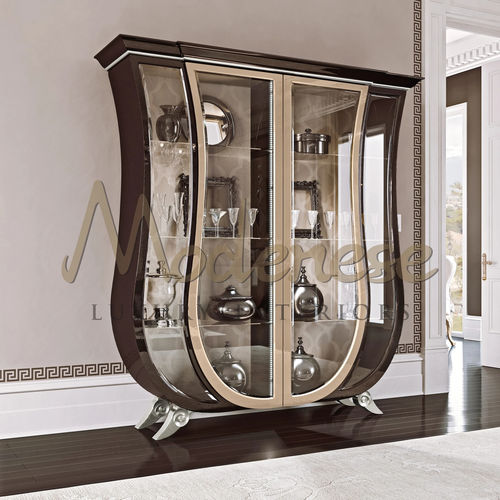 Vitrina armário contemporânea - 21102 - Modenese Luxury Interiors - de piso / em madeira / em faia