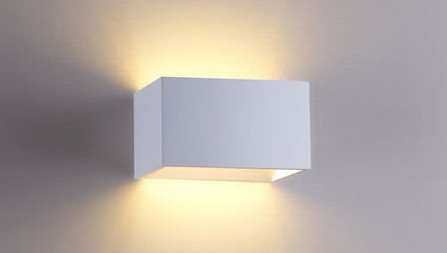 Arandela contemporânea - ARCHITECTURAL - Orlight - para ambiente interno / em alumínio / retangular
