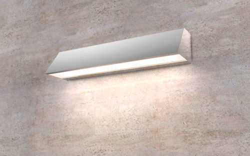 Arandela contemporânea - LUCIA - Orlight - para ambiente externo / em aço inoxidável / linear