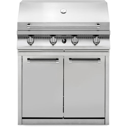 Churrasqueira a gás - SWING UNIT 90 - STEEL - fixa / em aço inoxidável / com compartimento de arrumação