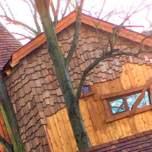 Telha shingle em madeira - WESTERN RED CEDAR SHAKES - Marley - de alta resistência / para telhado / para revestimento de fachada