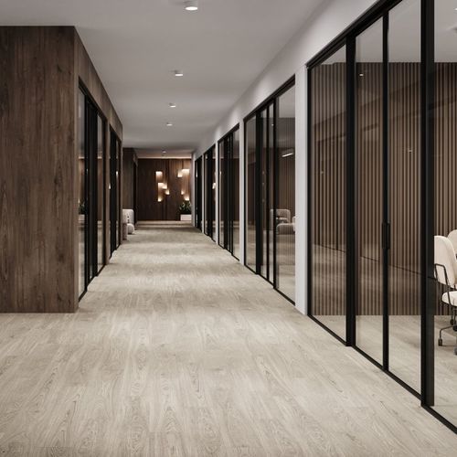 Revestimento de piso em cortiça - PURE OAK GREY  - Wicanders - para ambiente interno / para sala de estar / para escritório