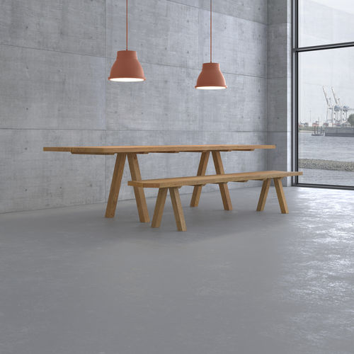 Mesa de jantar contemporânea - PAPILIO - vitamin design - em carvalho / em madeira maciça / em madeira tratada com óleo