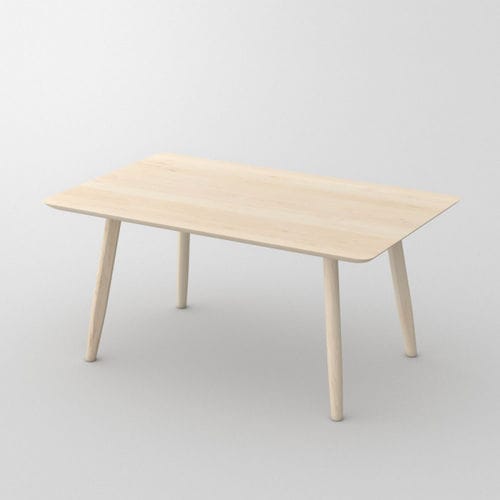 Mesa de jantar contemporânea - AETAS BASIC 4 - vitamin design - em carvalho / em nogueira / em madeira de freixo