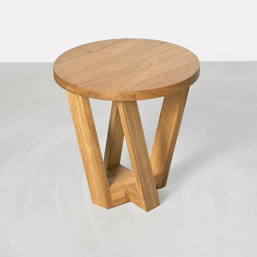 Mesa de centro redonda - ZIRKEL V - vitamin design - design / em carvalho / em madeira de freixo