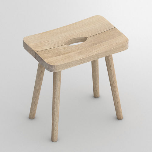 Banqueta contemporânea - UNA - vitamin design - em carvalho / em faia / em madeira de freixo