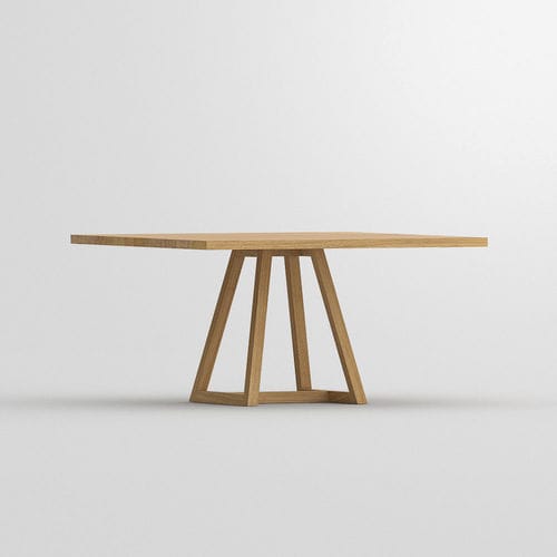 Mesa de jantar quadrada - MARGO  - vitamin design - contemporânea / em carvalho / em madeira maciça