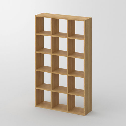 Estante para separação de ambientes - PISA G - vitamin design - contemporânea / em carvalho / em madeira de freixo