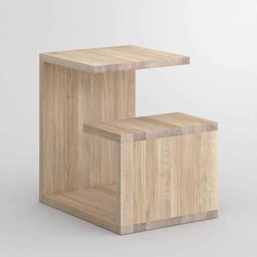 Conjunto de mesa e bancos contemporâneo - MENA G - vitamin design - em carvalho / em madeira maciça / em nogueira