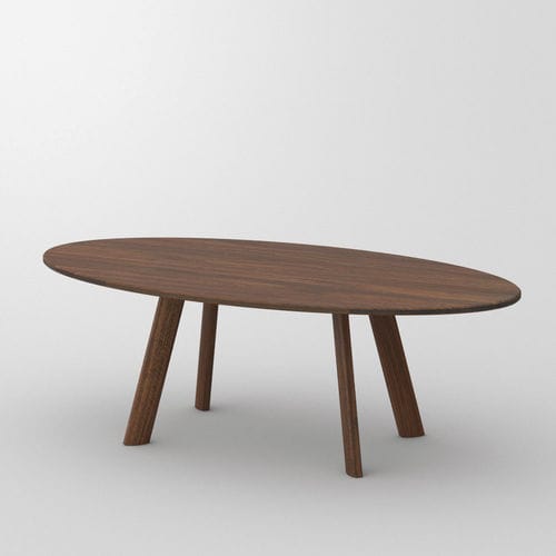 Mesa de jantar oval - LARGUS - vitamin design - contemporânea / em carvalho / em nogueira