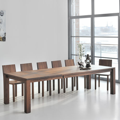 Mesa extensível - LIVING BUTTERFLY - vitamin design - contemporânea / em carvalho / em nogueira