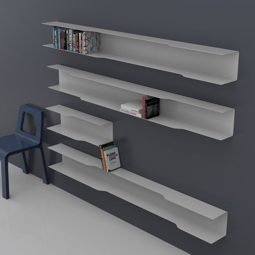 Estante de parede - USHELF - VIDAME EDITIONS - modular / contemporânea / em aço revestido a pó