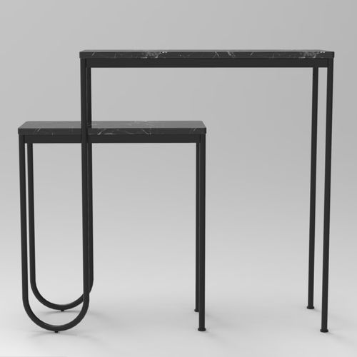 Aparador contemporâneo - NESTED - VIDAME EDITIONS - em latão / em aço termolacado / em mármore