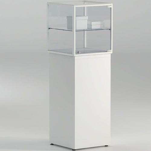 Vitrina contemporânea - 6/PLP - Italvetrine - em vidro temperado / em alumínio / com fechadura