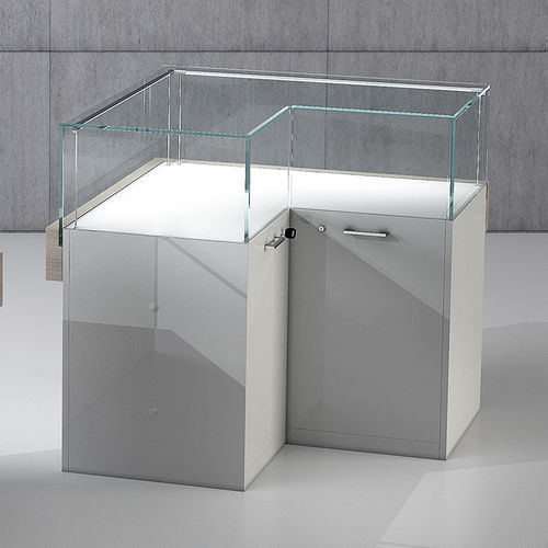 Vitrina contemporânea - QF/10BA - Italvetrine - em vidro temperado / em madeira / exposta