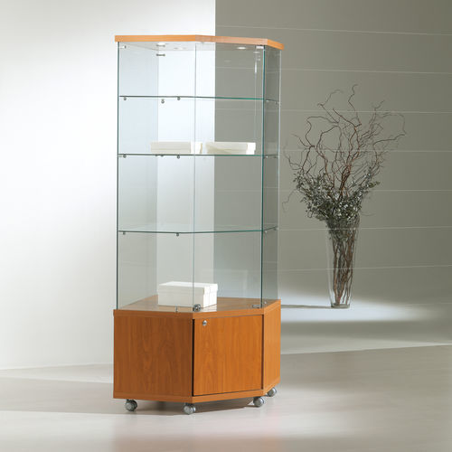 Vitrina contemporânea - 7/18LM - Italvetrine - freestanding / em vidro temperado / com iluminação