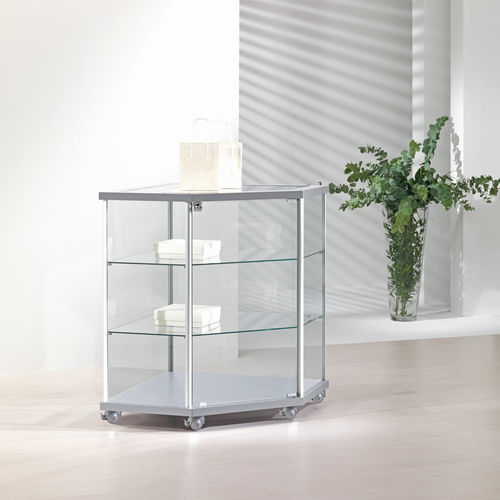 Vitrina contemporânea - 70/B - Italvetrine - freestanding / em vidro temperado / em madeira