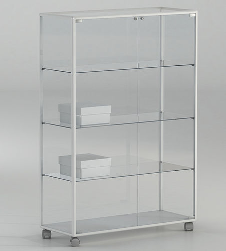 Vitrina contemporânea - 91/14P - Italvetrine - freestanding / em vidro temperado / em alumínio