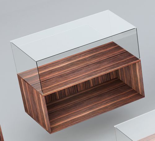 Vitrina contemporânea - B/B35 - Italvetrine - de bancada / em vidro temperado / em madeira