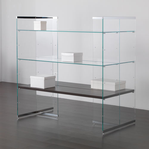 Estante contemporânea - COM/GS19 - Italvetrine - em cromo / em vidro / da linha comercial