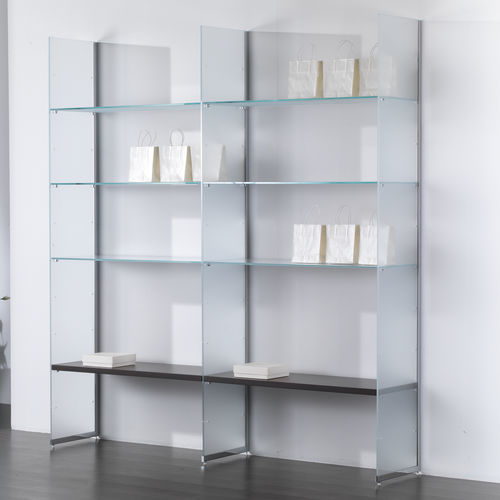 Estante de parede - COM/GS21 - Italvetrine - contemporânea / em cromo / em vidro